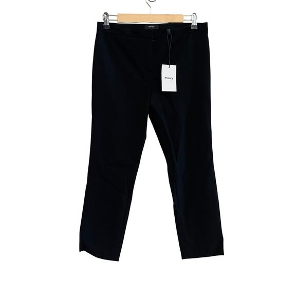 Theory Perform Tech Classic Crop Skinny Pants Black Size 4 - Picture 2 of 7